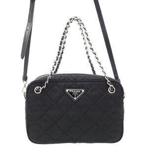 Prada Quilted Nylon Chain Handbag